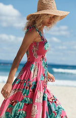 Maxi Jurk met V-hals en Polkadot - Maxi Dresses - Jurkjes.co