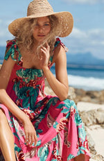 Maxi Jurk met V-hals en Polkadot - Maxi Dresses - Jurkjes.co