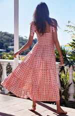 Maxi Jurk met V-hals en Polkadot - Maxi Dresses - Jurkjes.co