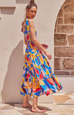 Maxi Jurk met V-hals en Polkadot - Maxi Dresses - Jurkjes.co