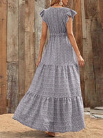 Maxi Jurk met V-hals en Stijlvol Design - Maxi Dresses - Jurkjes.co