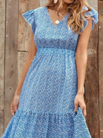 Maxi Jurk met V-hals en Stijlvol Design - Maxi Dresses - Jurkjes.co