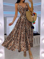 Maxi Jurk met V-hals en Strikdetail - Maxi Dresses - Jurkjes.co