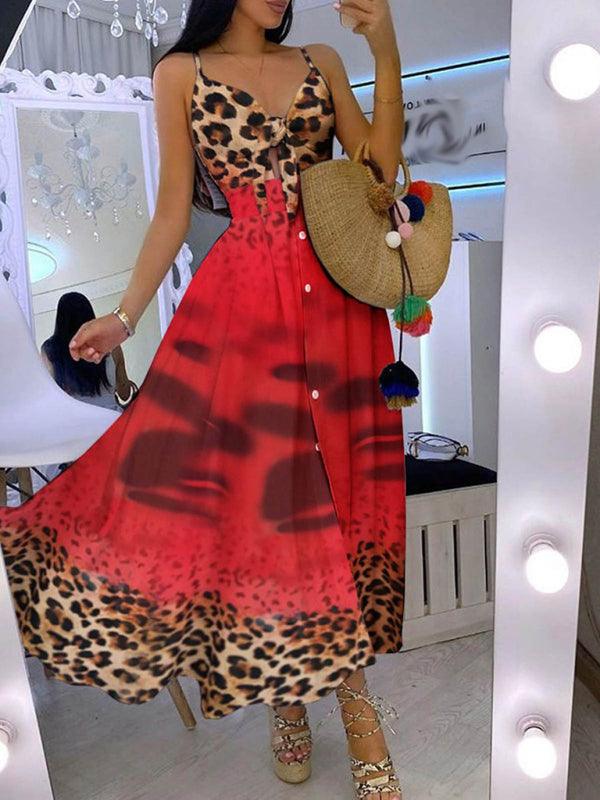 Maxi Jurk met V-hals en Strikdetail - Maxi Dresses - Jurkjes.co