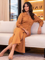 Maxi Jurk met V-hals en Taille-split - Maxi Dresses - Jurkjes.co