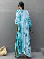 Maxi Jurk met V-hals en Tie-dye Patroon - Group8 - Jurkjes.co