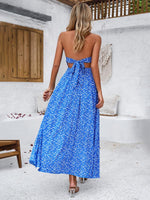 Maxi Jurk met V-hals en Tropische Print - Maxi Dresses - Jurkjes.co