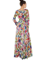 Maxi Jurk met V-hals en Tropische Print - Maxi Dresses - Jurkjes.co