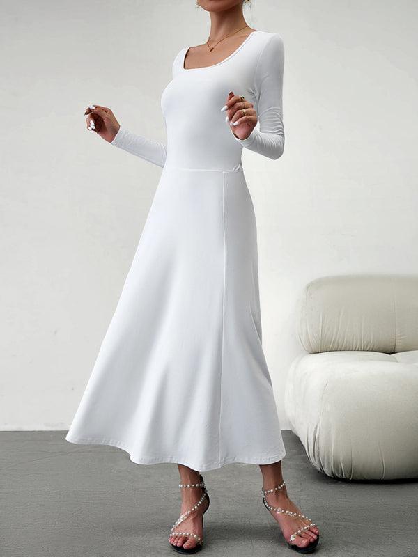 Maxi Jurk met Vierkante Halslijn - Group7 - Jurkjes.co