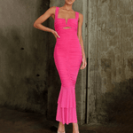 Maxi Jurk met Visstaart Zoom - Women Summer Dress - Jurkjes.co