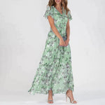 Maxi Jurk met Vrolijke Bloemenprint - Dresses - Jurkjes.co