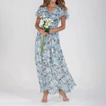 Maxi Jurk met Vrolijke Bloemenprint - Dresses - Jurkjes.co