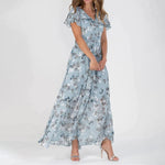 Maxi Jurk met Vrolijke Bloemenprint - Dresses - Jurkjes.co
