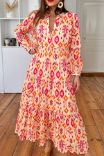 Maxi Jurk met Westerse Print - Maxi Dresses - Jurkjes.co