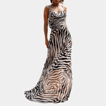 Maxi Jurk met Zebrapatroon - CB - Dresses - Jurkjes.co