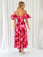 Maxi Jurk Off-Shoulder met Bloemenprint - Maxi Dresses - Jurkjes.co