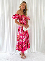 Maxi Jurk Off-Shoulder met Bloemenprint - Maxi Dresses - Jurkjes.co