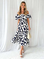 Maxi Jurk Off-Shoulder met Bloemenprint - Maxi Dresses - Jurkjes.co