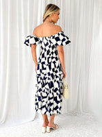 Maxi Jurk Off-Shoulder met Bloemenprint - Maxi Dresses - Jurkjes.co
