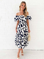 Maxi Jurk Off-Shoulder met Bloemenprint - Maxi Dresses - Jurkjes.co