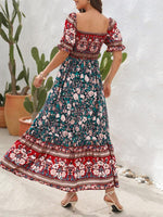 Maxi Jurk Off-Shoulder met Bloemenprint - Maxi Dresses - Jurkjes.co