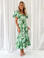Maxi Jurk Off-Shoulder met Bloemenprint - Maxi Dresses - Jurkjes.co