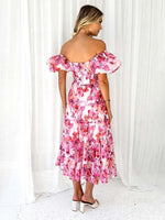 Maxi Jurk Off-Shoulder met Bloemenprint - Maxi Dresses - Jurkjes.co