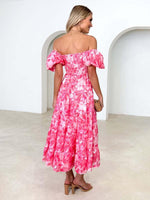 Maxi Jurk Off-Shoulder met Bloemenprint - Maxi Dresses - Jurkjes.co