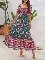 Maxi Jurk Off-Shoulder met Bloemenprint - Maxi Dresses - Jurkjes.co