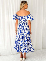 Maxi Jurk Off-Shoulder met Bloemenprint - Maxi Dresses - Jurkjes.co