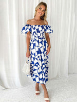 Maxi Jurk Off-Shoulder met Bloemenprint - Maxi Dresses - Jurkjes.co