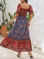 Maxi Jurk Off-Shoulder met Bloemenprint - Maxi Dresses - Jurkjes.co