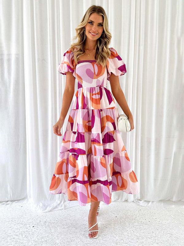 Maxi Jurk Off-Shoulder met Bloemenprint - Maxi Dresses - Jurkjes.co