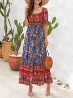 Maxi Jurk Off-Shoulder met Bloemenprint - Maxi Dresses - Jurkjes.co