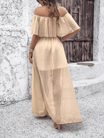 Maxi Jurk Off-Shoulder met Hoge Split - Maxi Dresses - Jurkjes.co