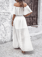 Maxi Jurk Off-Shoulder met Hoge Split - Maxi Dresses - Jurkjes.co