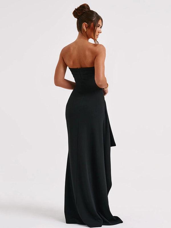 Maxi Jurk Strapless met Hoge Split - Group13 - Jurkjes.co