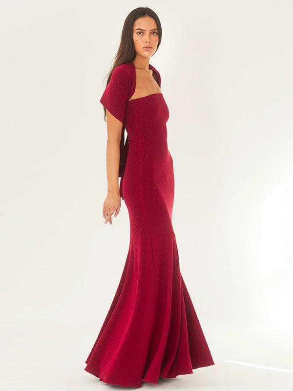 Maxi Jurk Strapless met Zeemeerminstijl - Maxi Dresses - Jurkjes.co