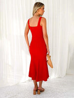 Mermaid Jurk met Vierkante Hals - Maxi Dresses - Jurkjes.co