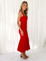 Mermaid Jurk met Vierkante Hals - Maxi Dresses - Jurkjes.co