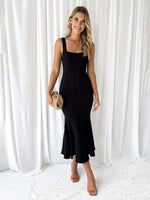 Mermaid Jurk met Vierkante Hals - Maxi Dresses - Jurkjes.co