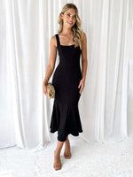 Mermaid Jurk met Vierkante Hals - Maxi Dresses - Jurkjes.co