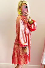 Metallic Mini Overhemdjurk met Puff Mouw - Mini Dresses - Jurkjes.co