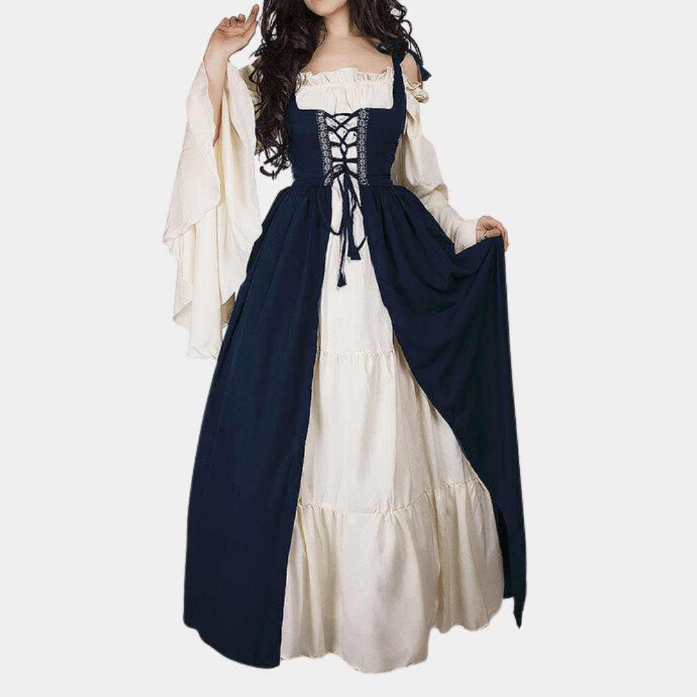 Middeleeuwse Jurk met Vetersluiting - CB - Dresses - Jurkjes.co