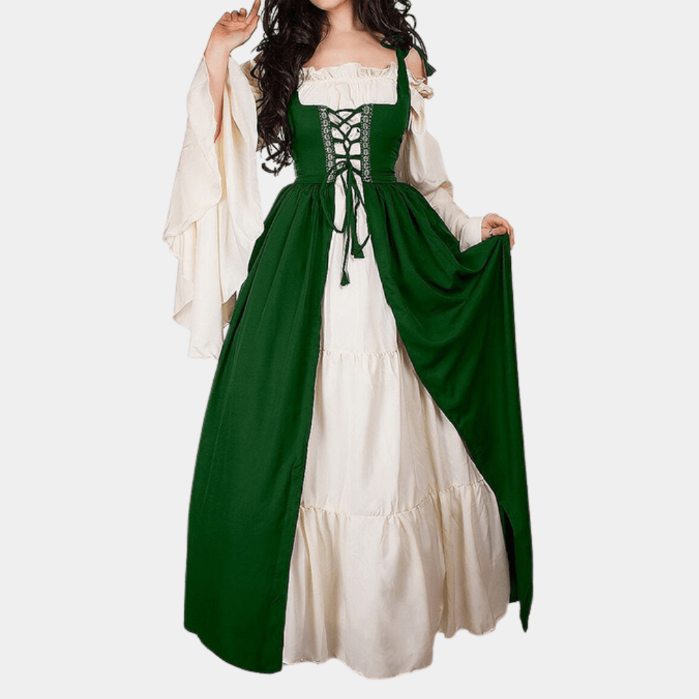 Middeleeuwse Jurk met Vetersluiting - CB - Dresses - Jurkjes.co