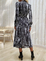 Midi Jurk met Abstract Patroon - Maxi Dresses - Jurkjes.co