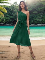 Midi Jurk met Asymmetrische Halslijn - Group12 - Jurkjes.co