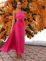 Midi Jurk met Asymmetrische Snit en Print - Maxi Dresses - Jurkjes.co