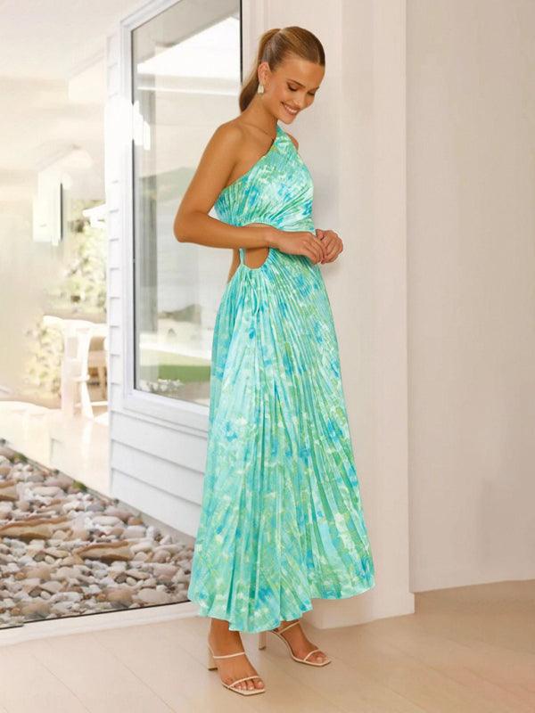 Midi Jurk met Asymmetrische Snit en Print - Maxi Dresses - Jurkjes.co