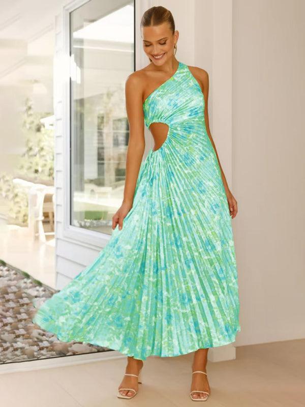 Midi Jurk met Asymmetrische Snit en Print - Maxi Dresses - Jurkjes.co